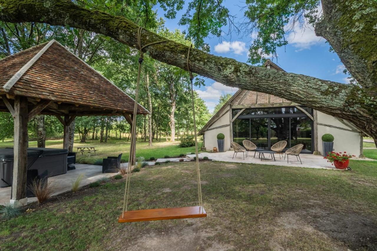 La Grange De Leonie, Chambres D'Hotes Avec Piscine Et Spa Mery-sur-Cher Ngoại thất bức ảnh